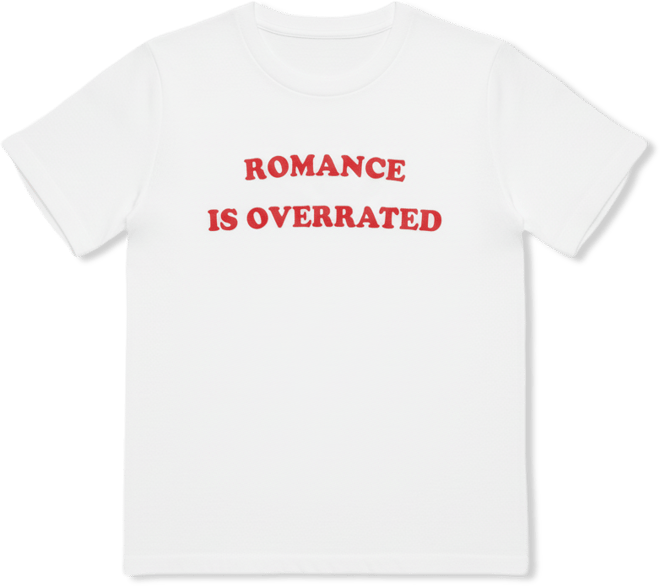 Women's Knit Romance Is Overrated T-Shirt, Macy's Exclusive