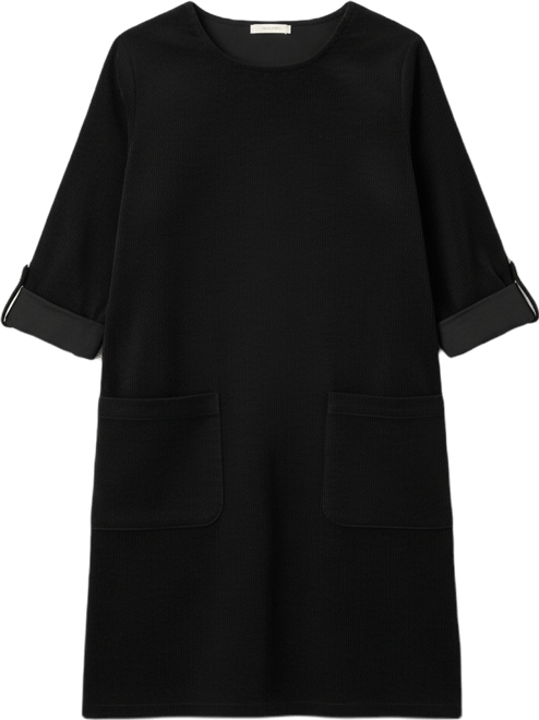 Women's Cord Tunic Dress With Pockets