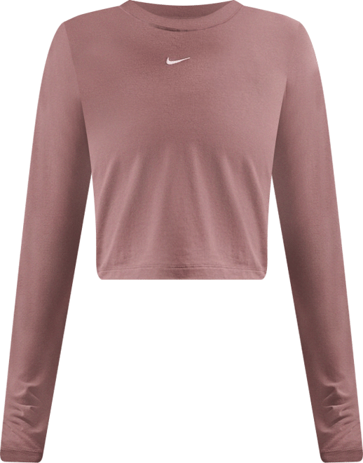 Nike Sportswear Chill Knit Korte aansluitende damestop met lange mouwen