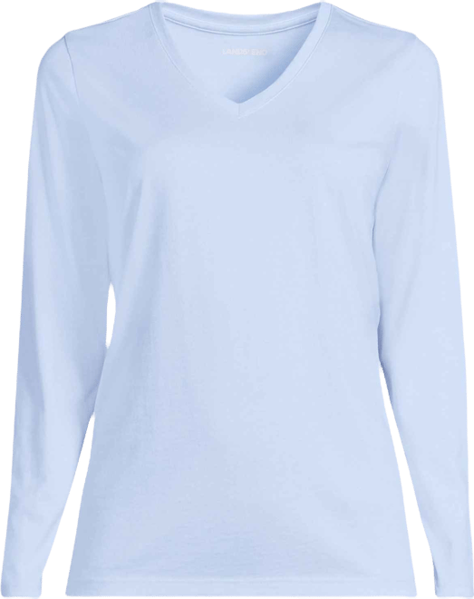 Women's Supima Cotton Long Sleeve V-Neck T-Shirt