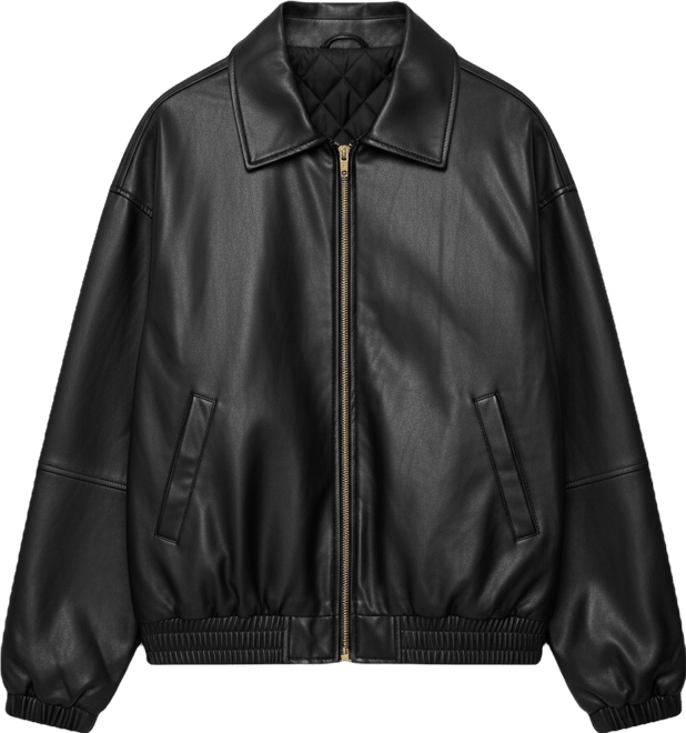 Women's Halley faux leather bomber jacket