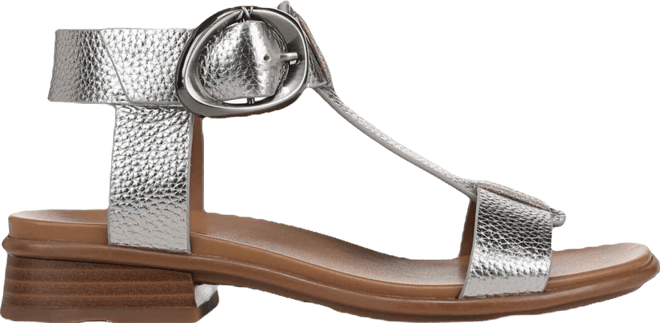 Women's Brandy T-Strap Stacked Low Block Heel Sandals