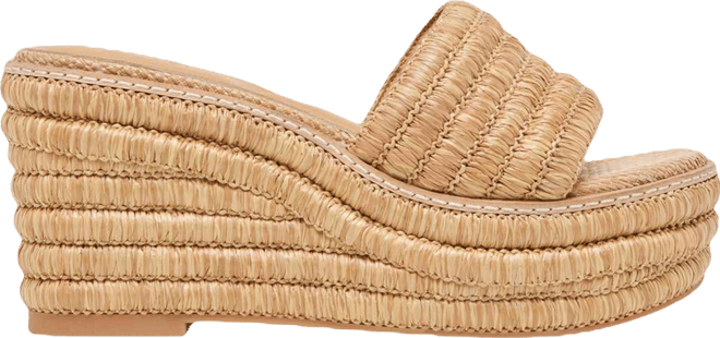 Women's Throne Platform Raffia Wedge Sandals