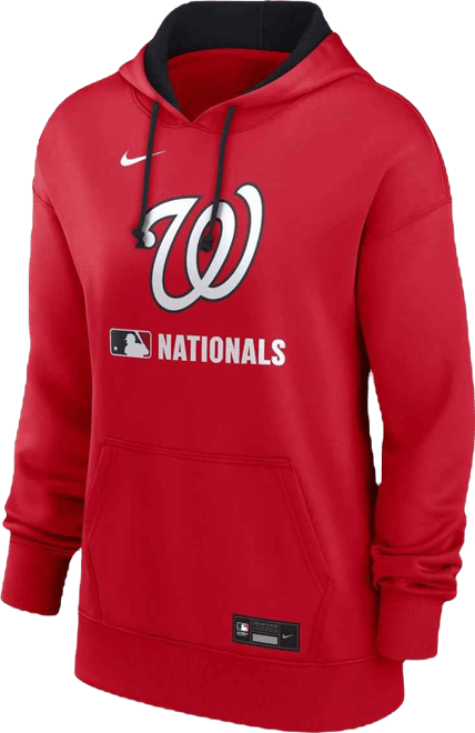 Women's Red Washington Nationals Authentic Collection Performance Pullover Hoodie