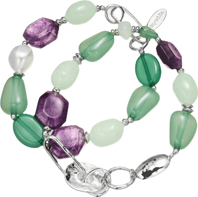 2-Pc. Set Multi-Stone Beaded Stretch Bracelets, Macy's Exclusive