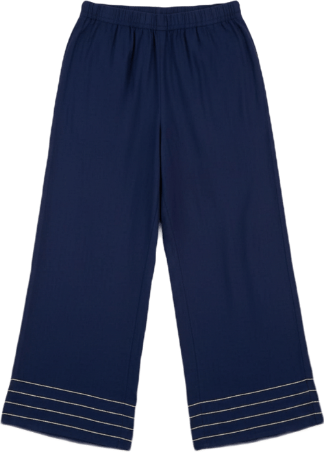 Women's Trapunto Stitch Pull-On Wide-Leg Pants, Macy's Exclusive