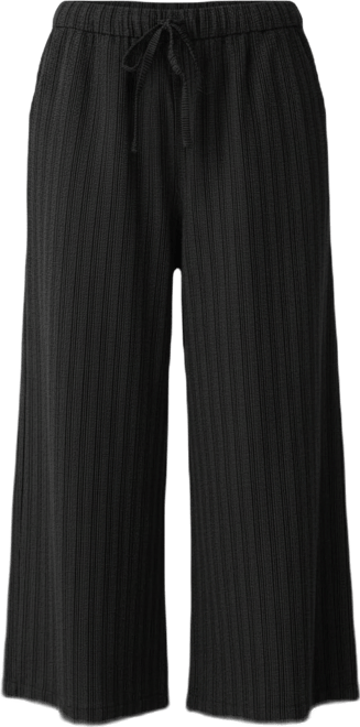 Petite Wide-Leg Cropped Pants