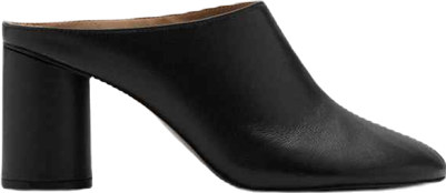 Women's Leather Heeled Clogs