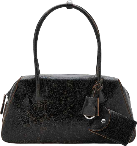 Women's Charms Leather Shoulder Bag