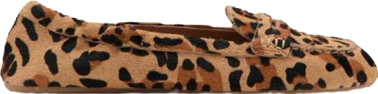 Women's Leopard-Print Leather Moccasins
