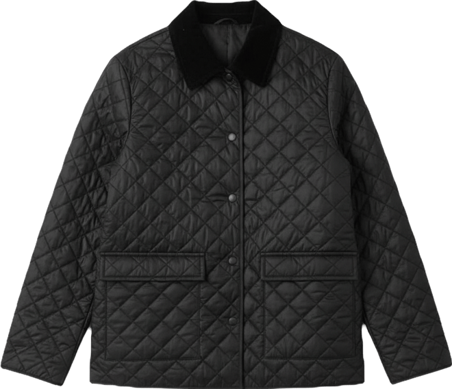 Petite Classic Collar Quilted Jacket
