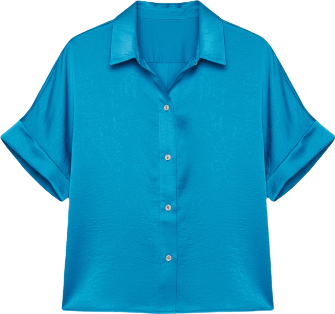 Women's Short-Sleeve Button-Front Shirt