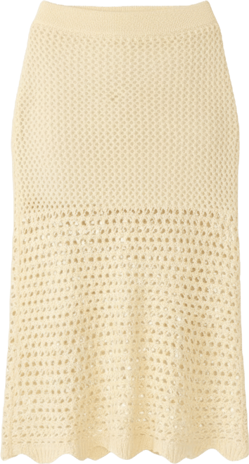 Women's Tiffani Regular Fit Crochet Skirt