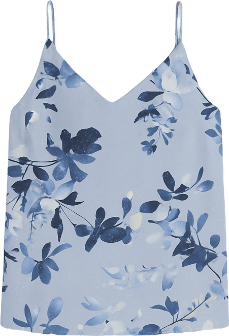 Women's Printed Metallic Dot Camisole Top