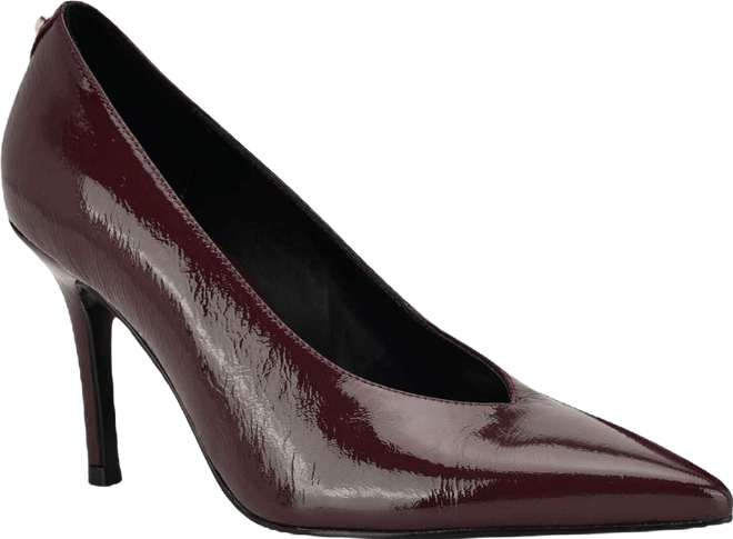 Women's Prinda V Cut Top Line High Heeled Stiletto Pumps