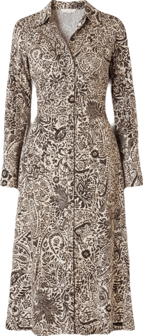 Women's Printed Long-Sleeve Dress