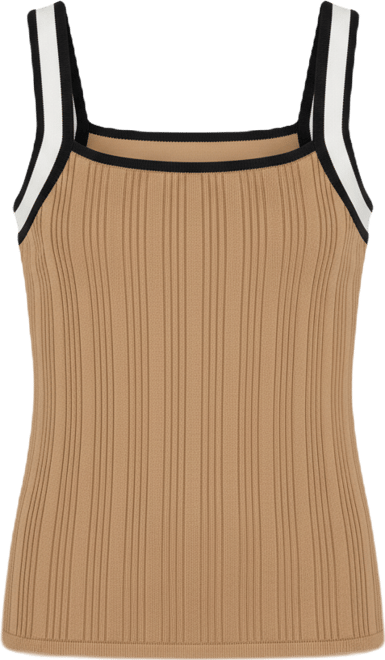 Women's Contrast Sleeveless Tank Top