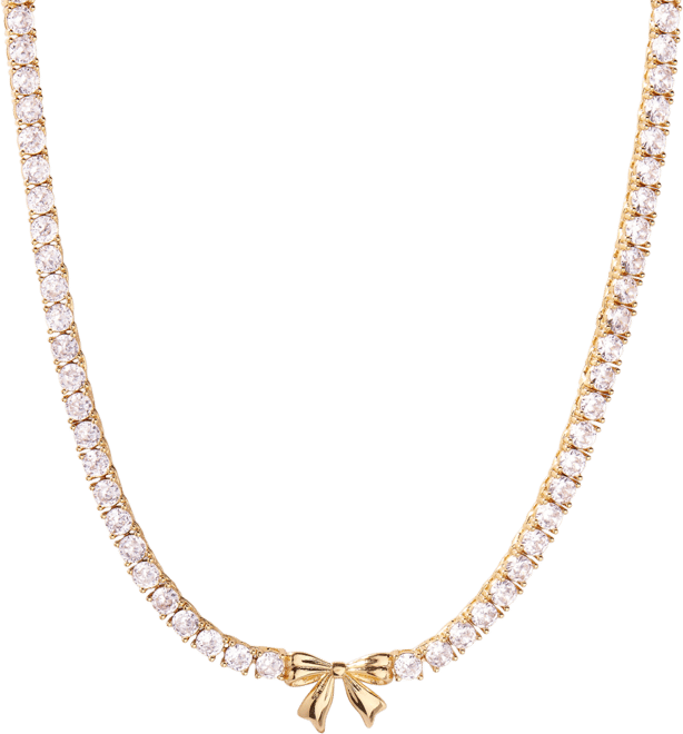 Coco Bow Tennis Necklace