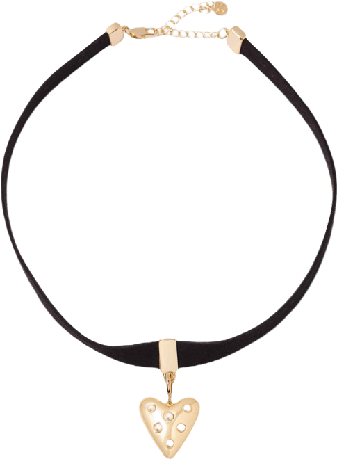Samantha Heart Charm Choker