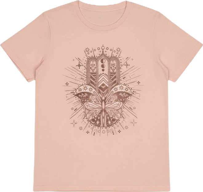 Women's Butterfly Hamsa Classic Crewneck T-Shirt