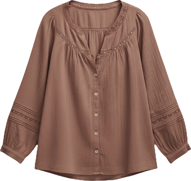 Women's Lace Long-Sleeve Shirt