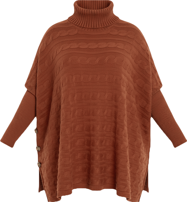 Women's Plus Size Bella Poncho Sweater