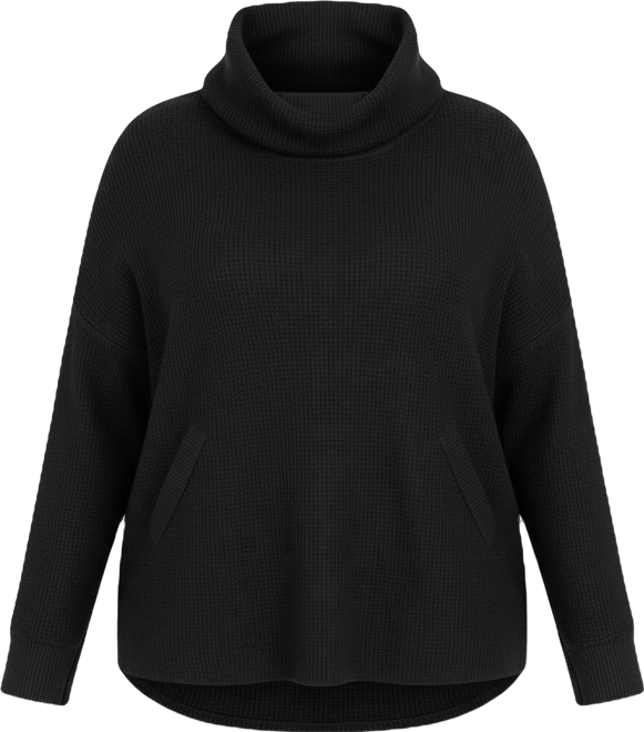 Women's Plus Size Ash Turtleneck Close Fit Sweater