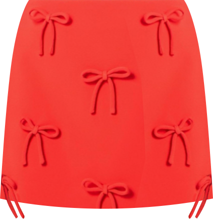 Women's Bow Detailed Mini Skirt