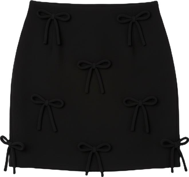Women's Bow Detailed Mini Skirt