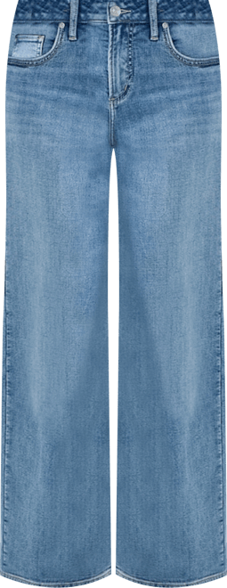 Women's Suki Mid Rise Curvy Fit Wide Leg Jeans