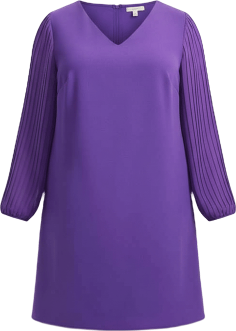 Women's Plus Size Paloma Blouson Pleated Sleeve Shift Dress