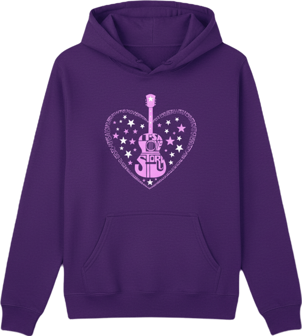 Women's It's A Love Story Word Art Long Sleeve Sweatshirt