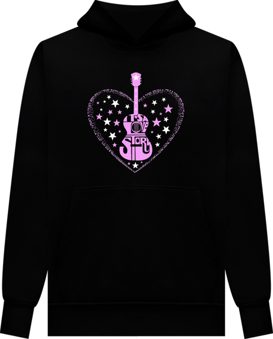 Women's It's A Love Story Word Art Long Sleeve Sweatshirt