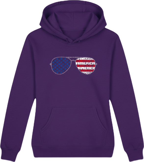 Women's Americana Sunglasses Word Art Long Sleeve Sweatshirt