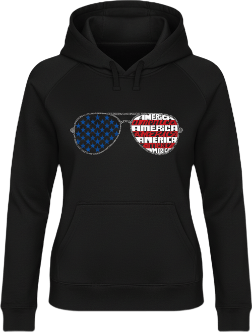 Women's Americana Sunglasses Word Art Long Sleeve Sweatshirt