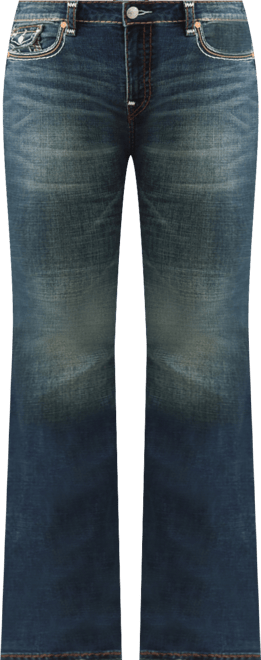 Plus Size Becca Mid Rise Bootcut Super T Flap Jeans