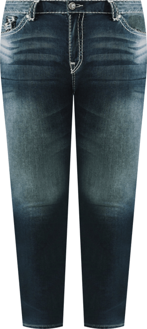 Plus Size Jennie Mid Rise Skinny Super T Flap Jeans