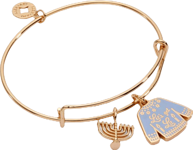 Hanukkah 'Let's get Lit" Ugly Sweater Bangle Bracelet