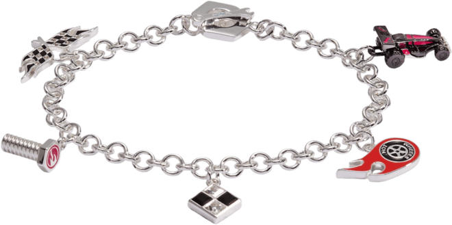Hot Wheels Racecar Toggle Charm Bracelet