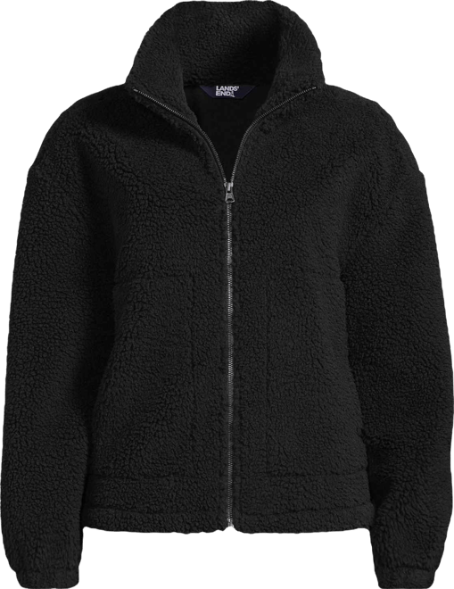 Women's Faux Shearling Zip Front Fleece Jacket