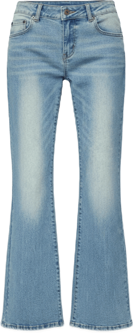 Women's Jenni Washed Low Rise Flared Jeans