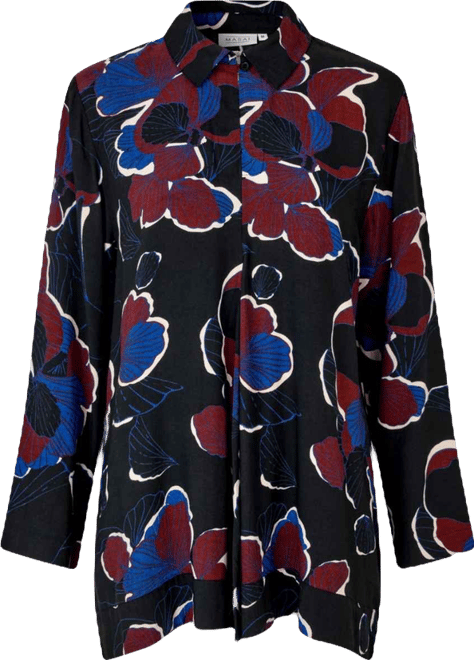 Women's Grivon Collared Long Sleeve Floral Tunic