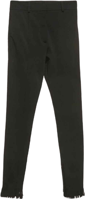 Women's Crepe Fringed Hem Trousers