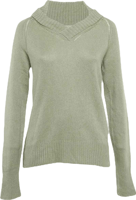 Women's Prorsum Green Cashmere Knit Sweater