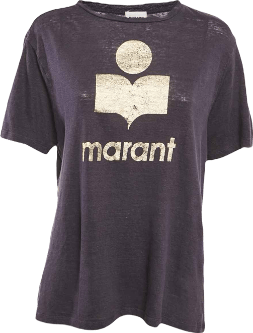 Women's Etoile Logo Print Linen Knit Zewel T-Shirt