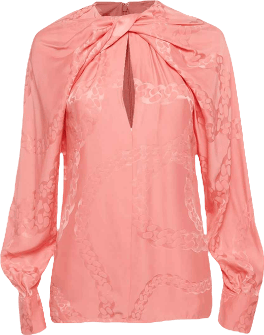 Women's Jacquard Chain Silk Blouse