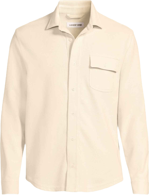 Men's Long Sleeve Knit Workwear Waffle Shirt