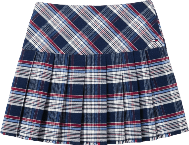 Women's Plaid Structured Pleated Mini Skirt