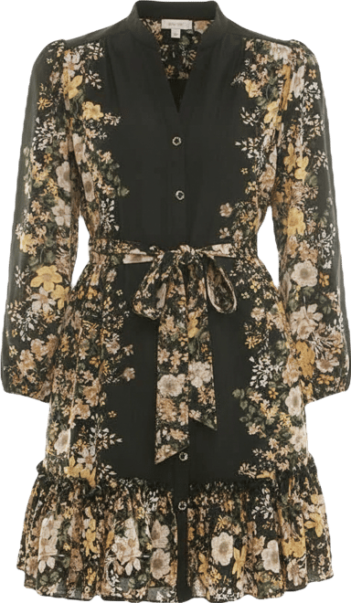 Women's Floral Shirt Dress