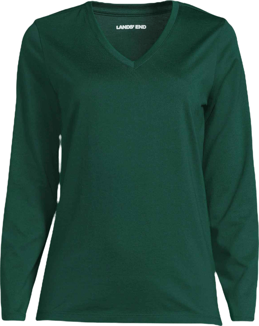 Women's Supima Cotton Long Sleeve V-Neck T-Shirt